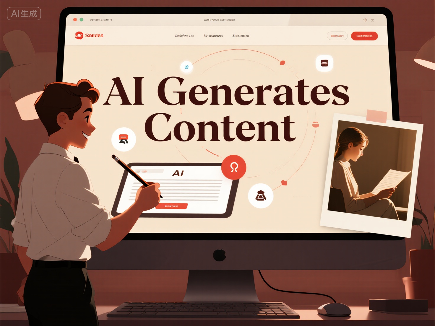AI Generates Content
